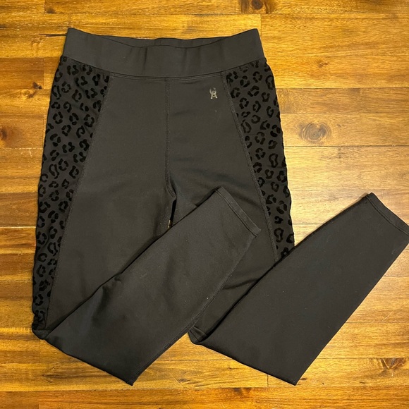 Good American Black Leopard Illusion Shapewear Leggings 2 - Picture 3 of 8